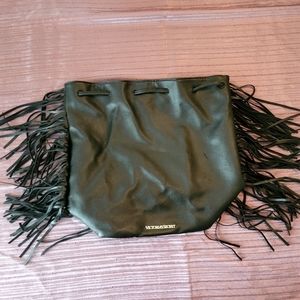 Victoria's Secret fringe drawstring bookbag